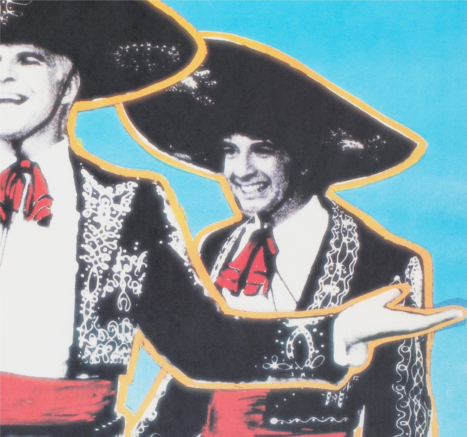 The Three Amigos 1990 East German Film Poster Finger - detail