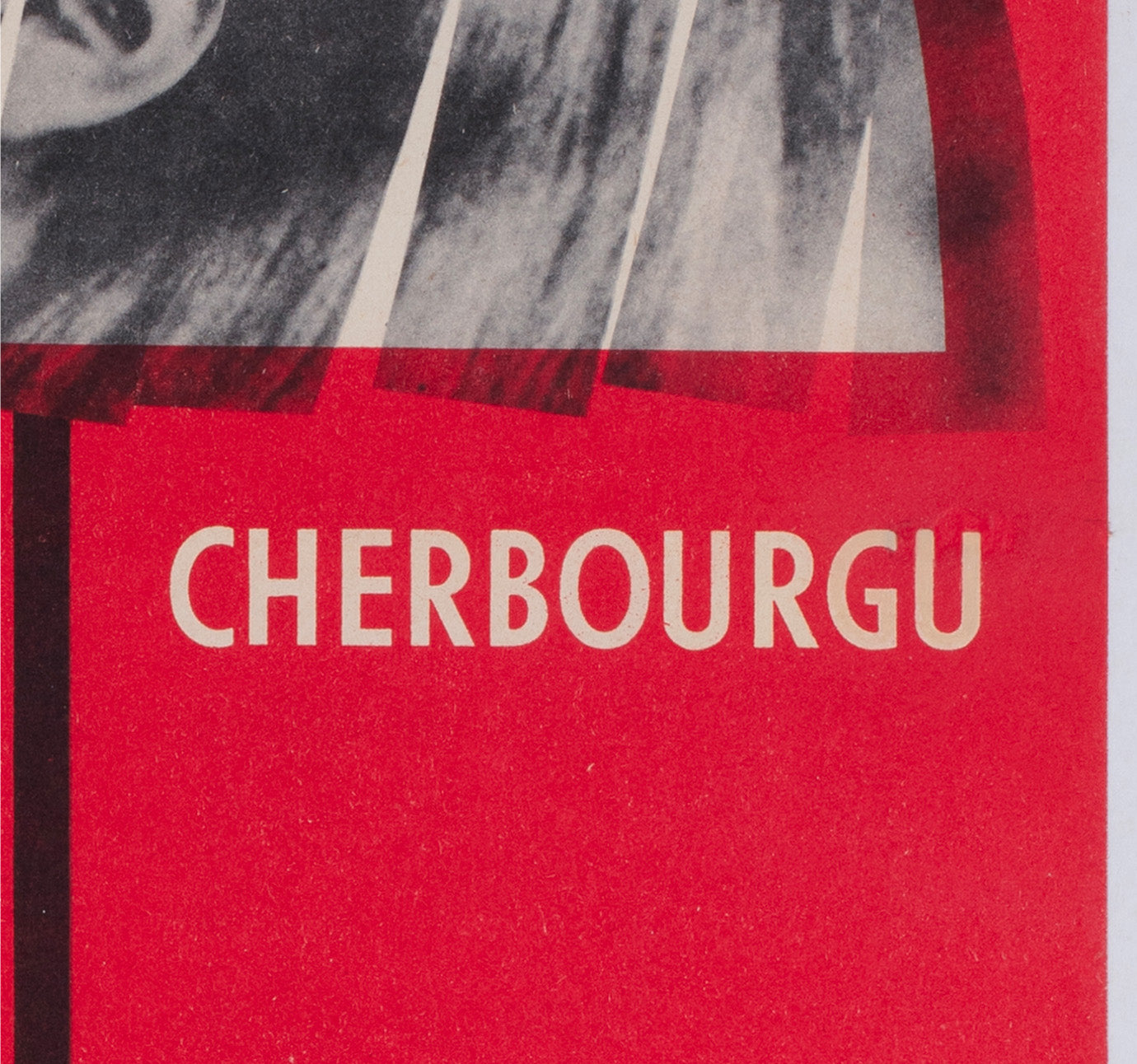 The Umbrellas of Cherbourg 1966 Czech A3 Film Poster Miroslav Vystrcil - detail