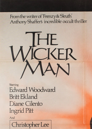The Wicker Man 1973 UK 1 Sheet Film Poster - detail
