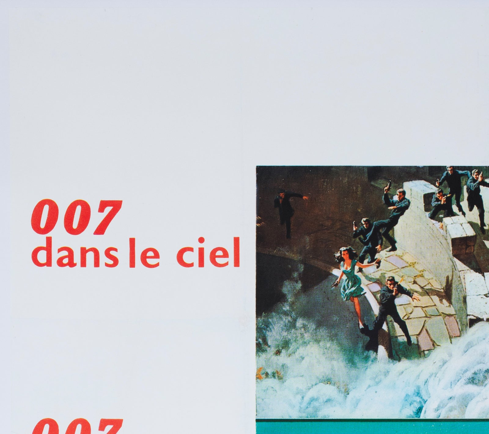 Thunderball 1965 French Grande Film Poster Robert McGinnis and Frank McCarthy - detail