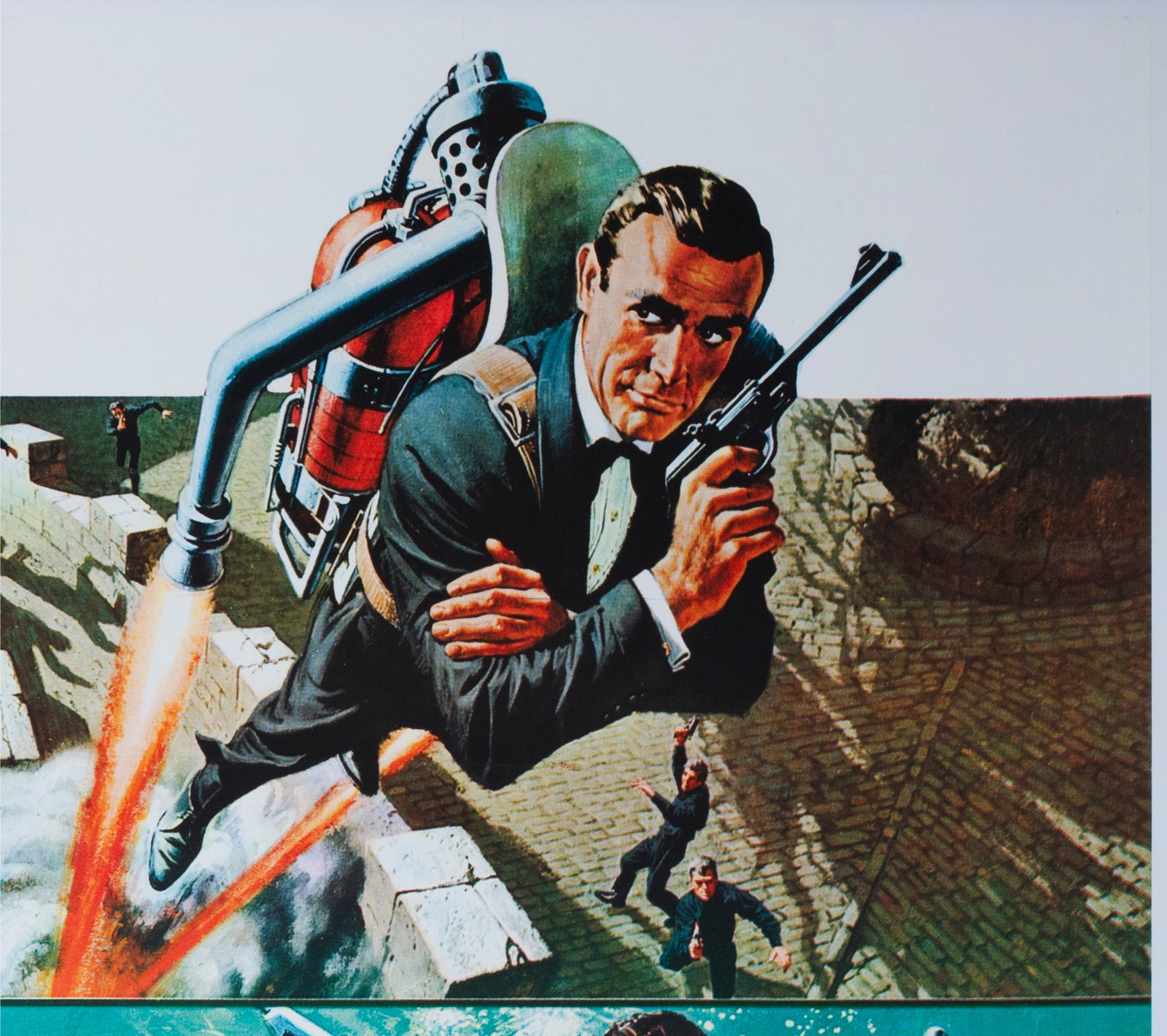 Thunderball 1965 French Grande Film Poster Robert McGinnis and Frank McCarthy - detail