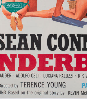 Thunderball 1965 UK Quad Film Movie Poster, Robert McGinnis - detail