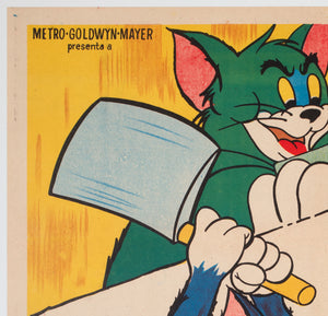 Tom & Jerry 1950s Argentinian Film Movie Poster - detail