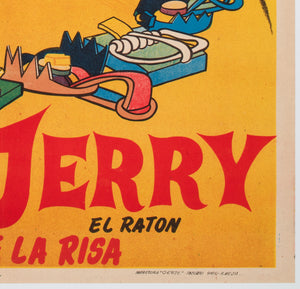 Tom & Jerry 1950s Argentinian Film Movie Poster - detail
