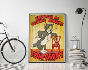 Tom and Jerry 1954 French Film festival Poster