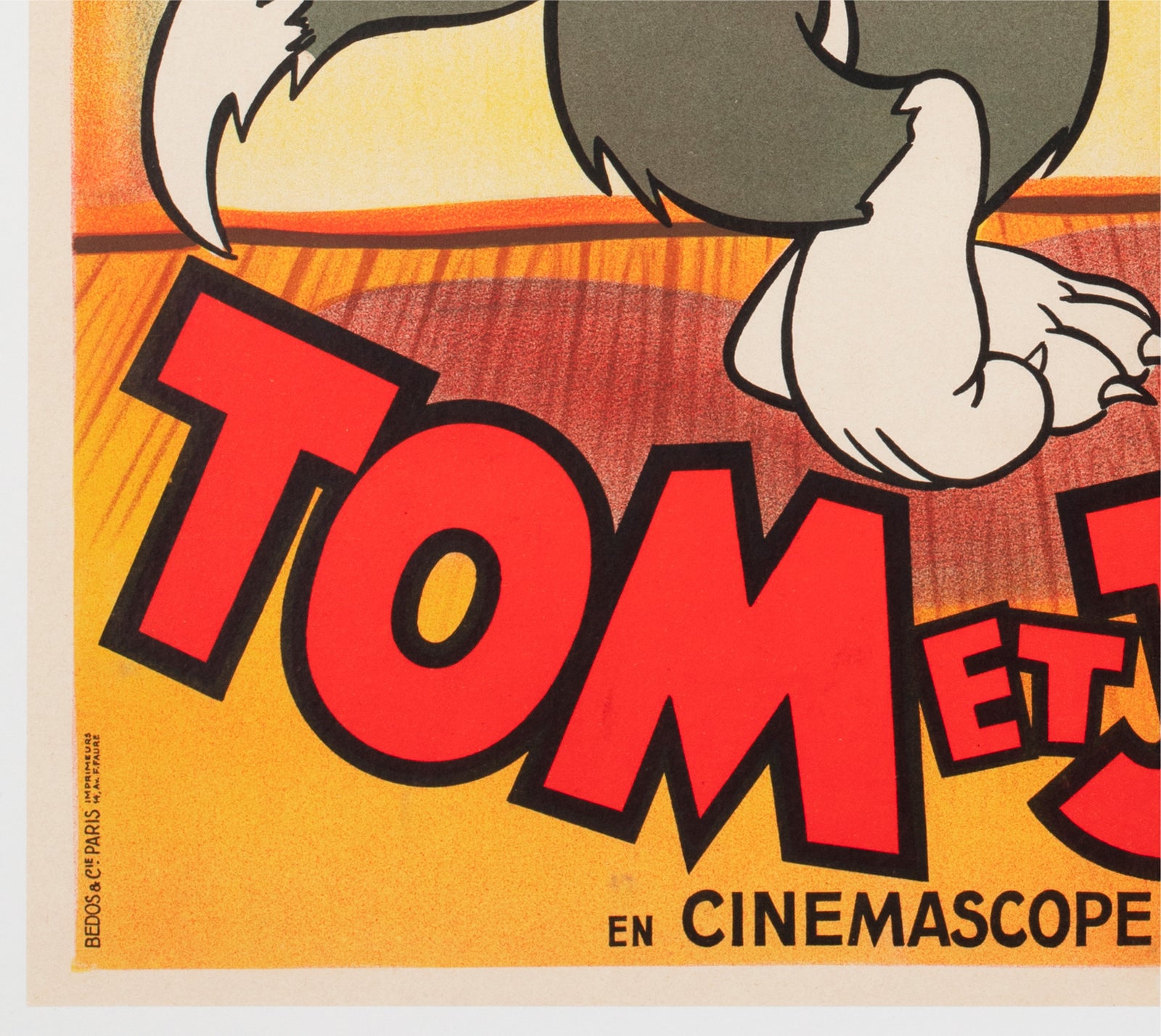 Tom and Jerry 1954 French Film festival Poster - detail
