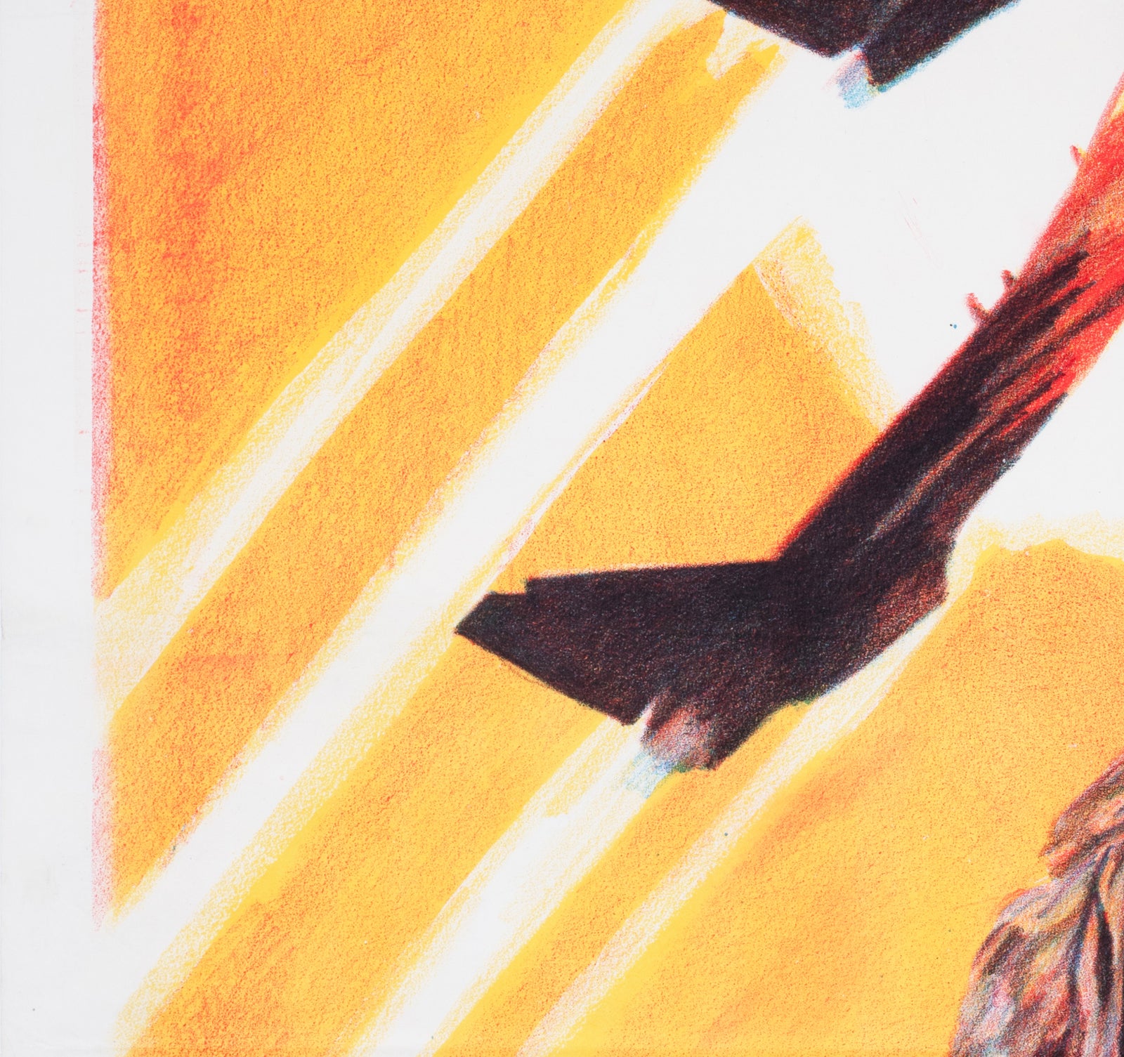 Top Gun c1986 Egyptian Film Poster - detail
