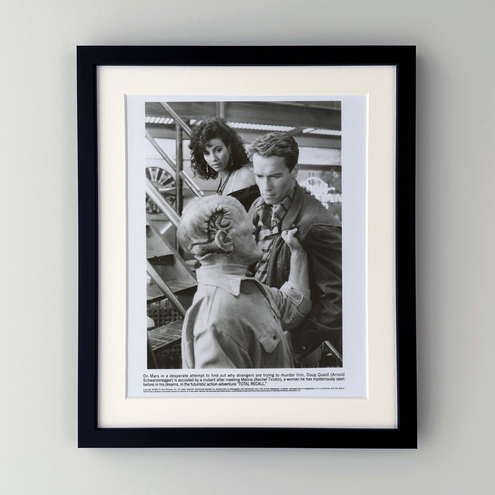 Total Recall 1990 Film Movie Press Publicity Still Framed