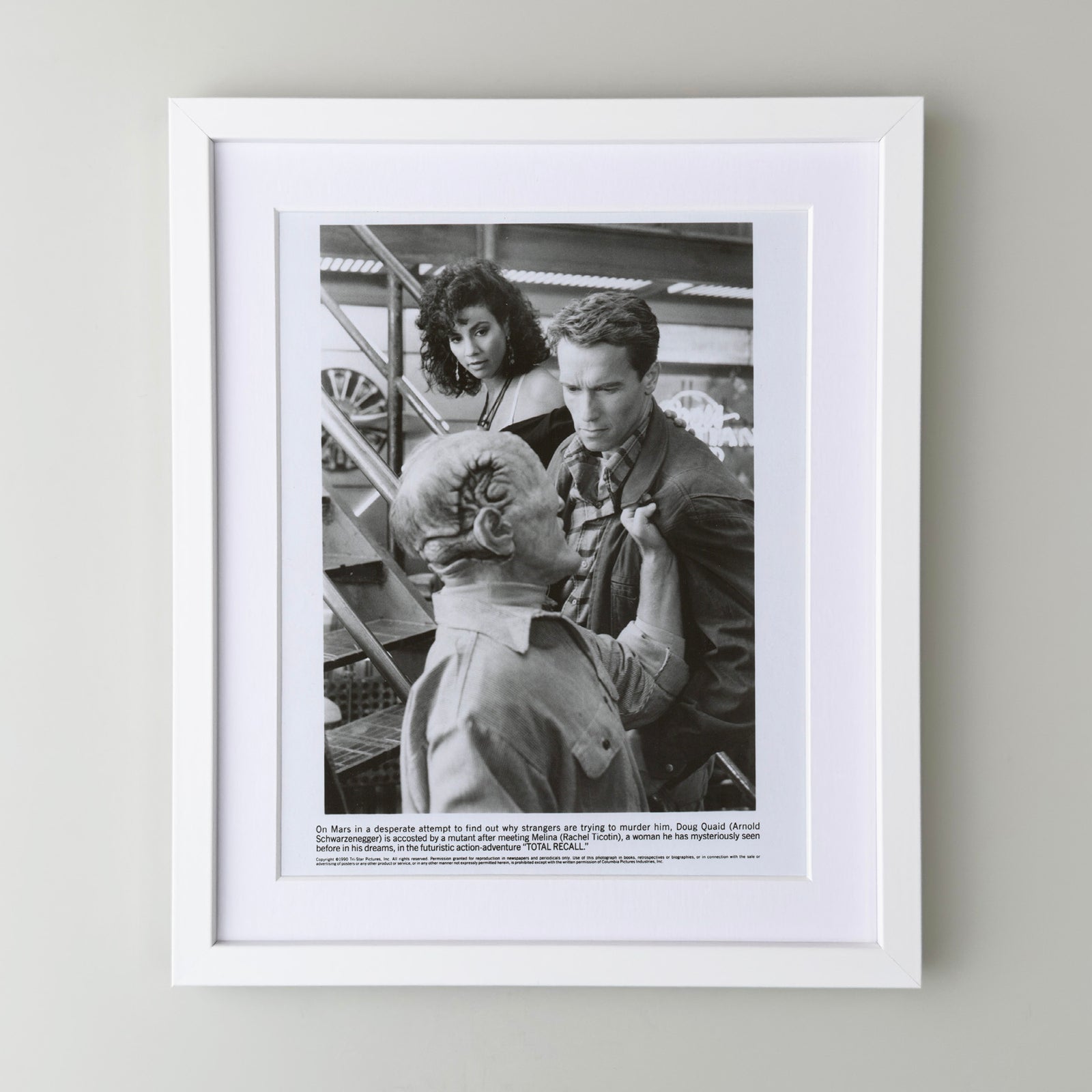 Total Recall 1990 Film Movie Press Publicity Still Framed