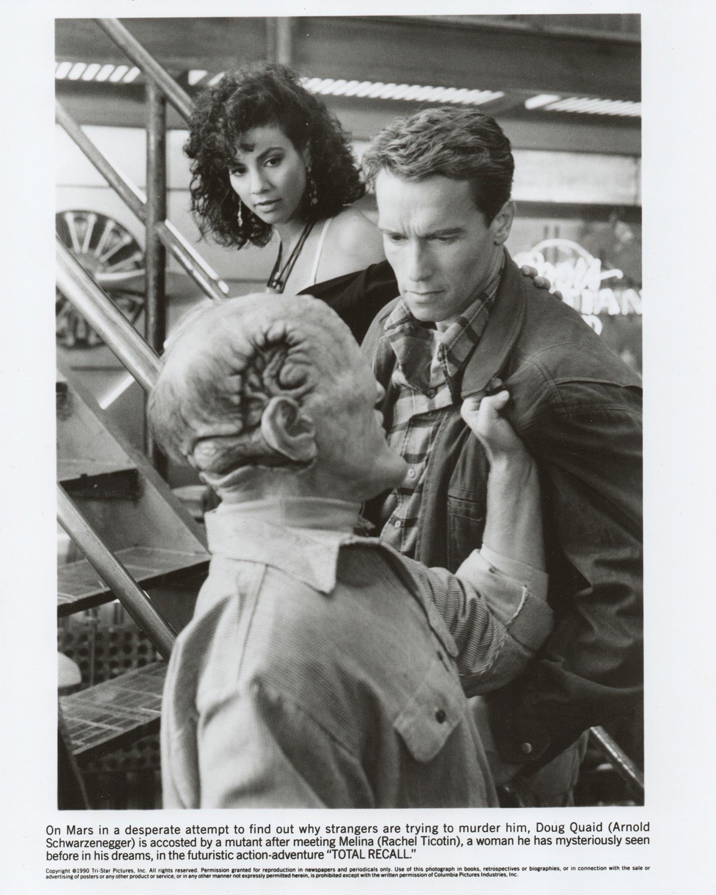 Total Recall 1990 Film Movie Press Publicity Still Framed
