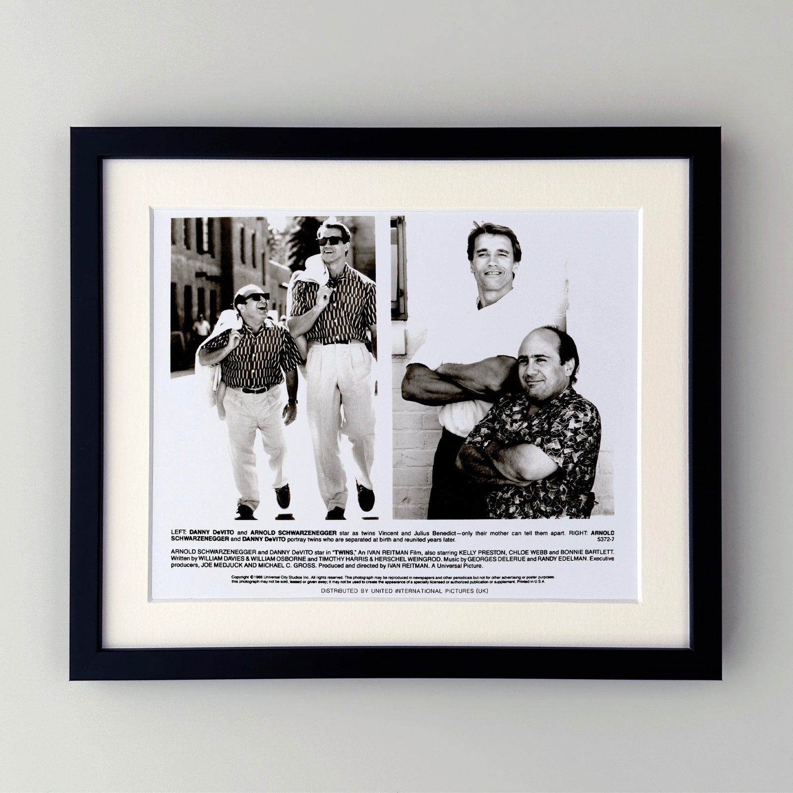 Twins 1988 Film Movie Press Publicity Still Framed