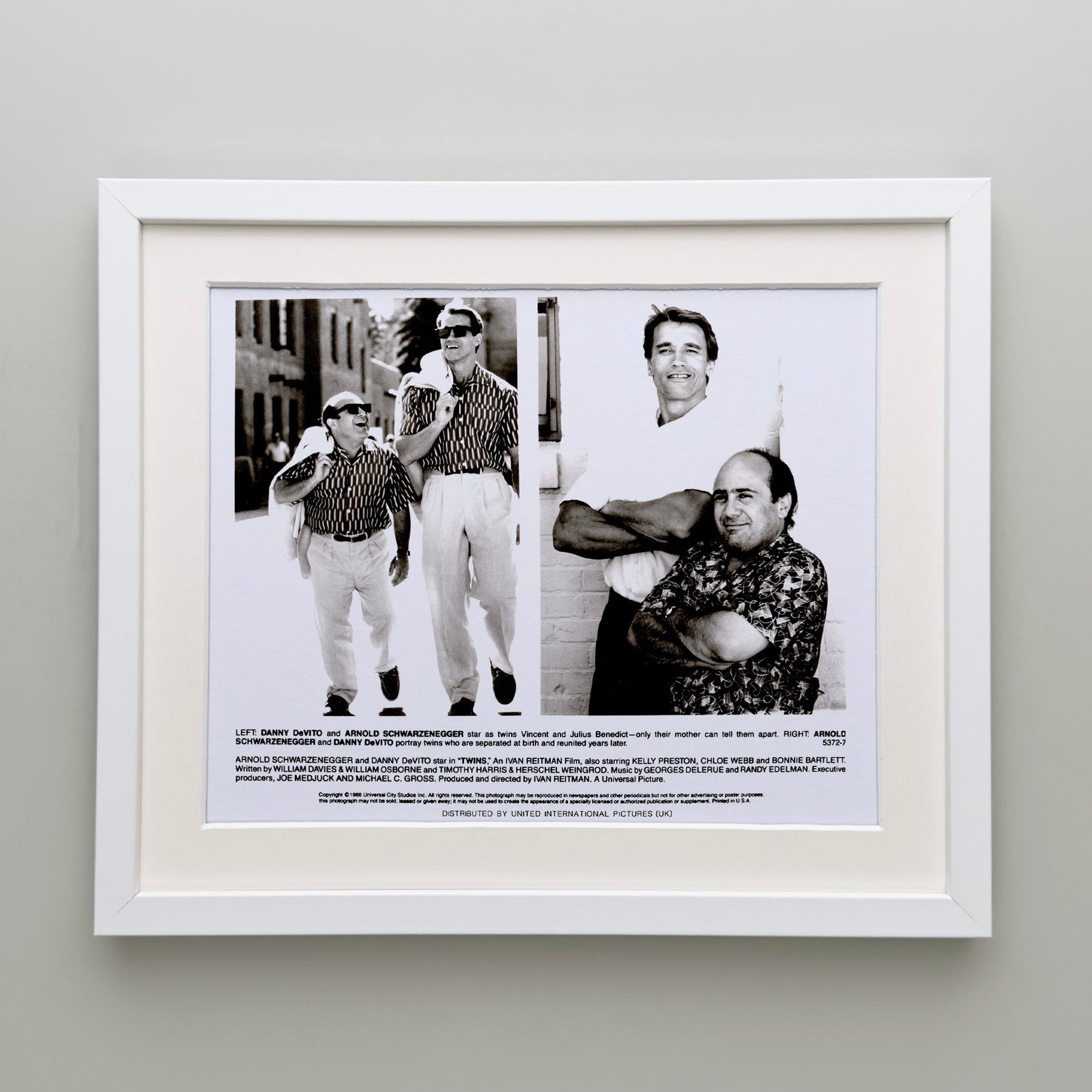 Twins 1988 Film Movie Press Publicity Still Framed