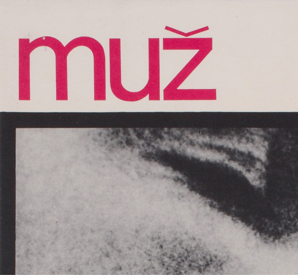 un homme et une femme 1966 czech a3 film movie poster milan grygar - detail
