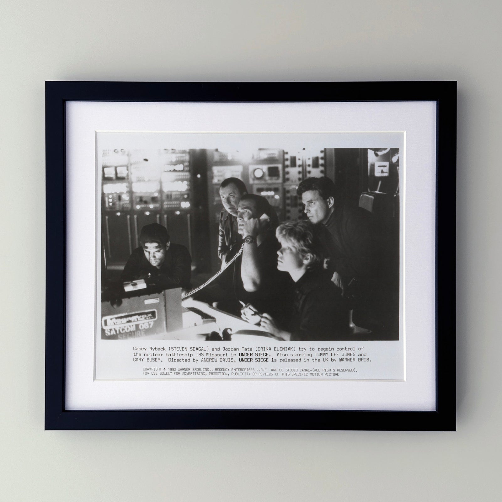 Under Siege 1992 Film Movie Press Publicity Still Framed
