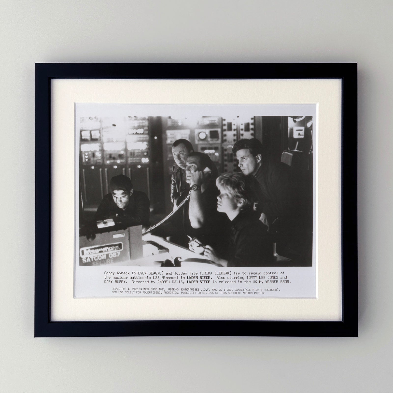 Under Siege 1992 Film Movie Press Publicity Still Framed