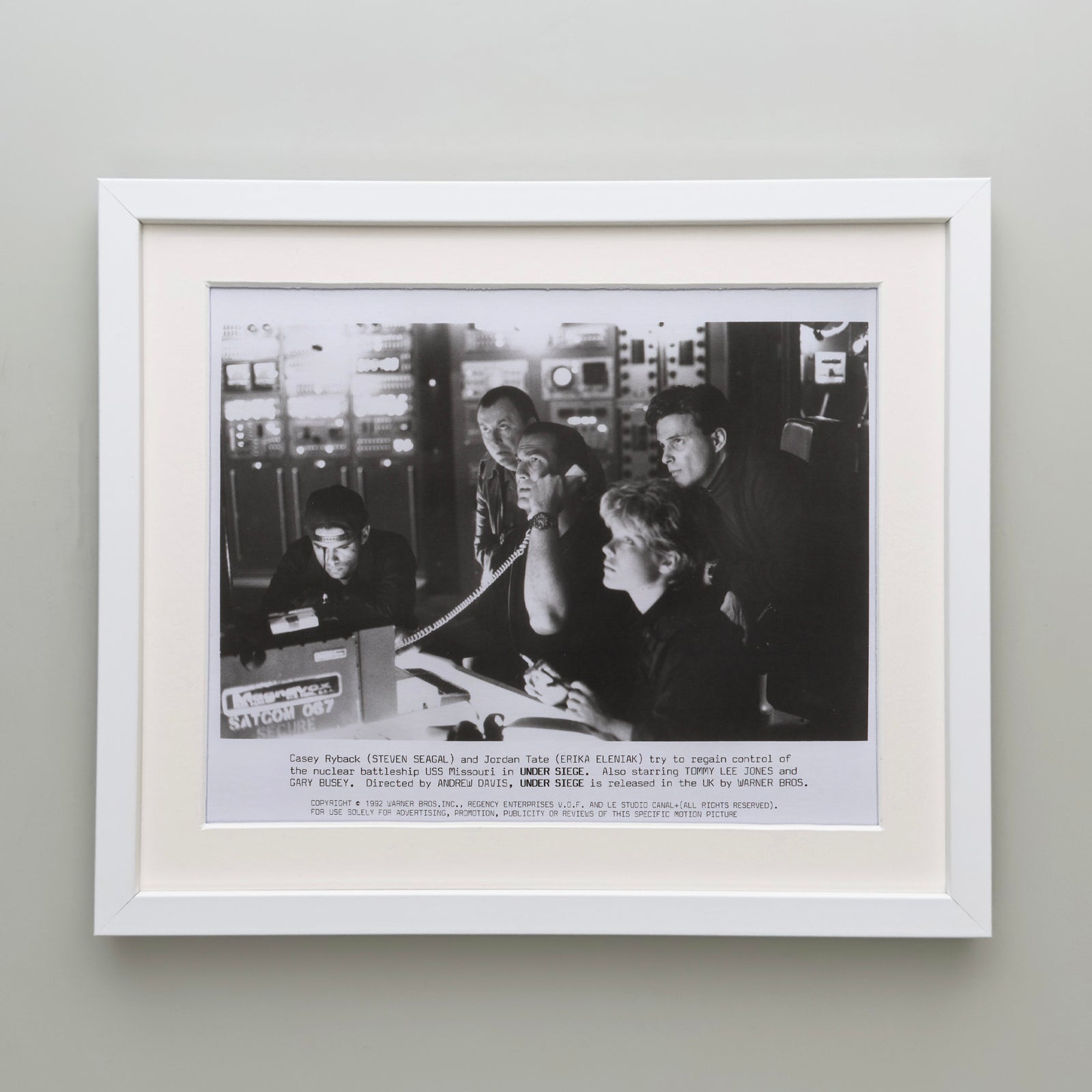 Under Siege 1992 Film Movie Press Publicity Still Framed