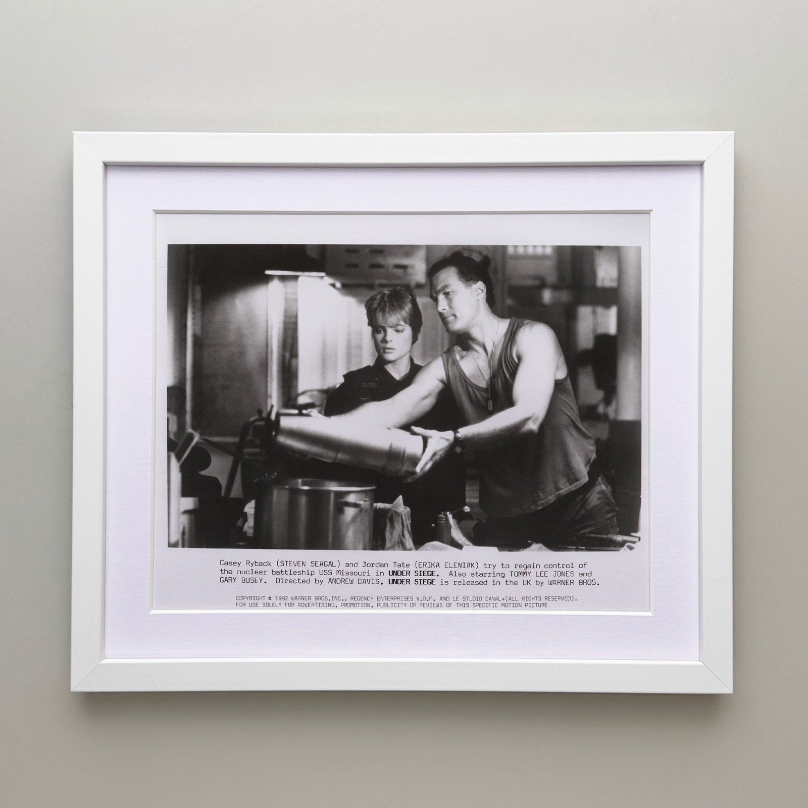 Under Siege 1992 Film Movie Press Publicity Still Framed