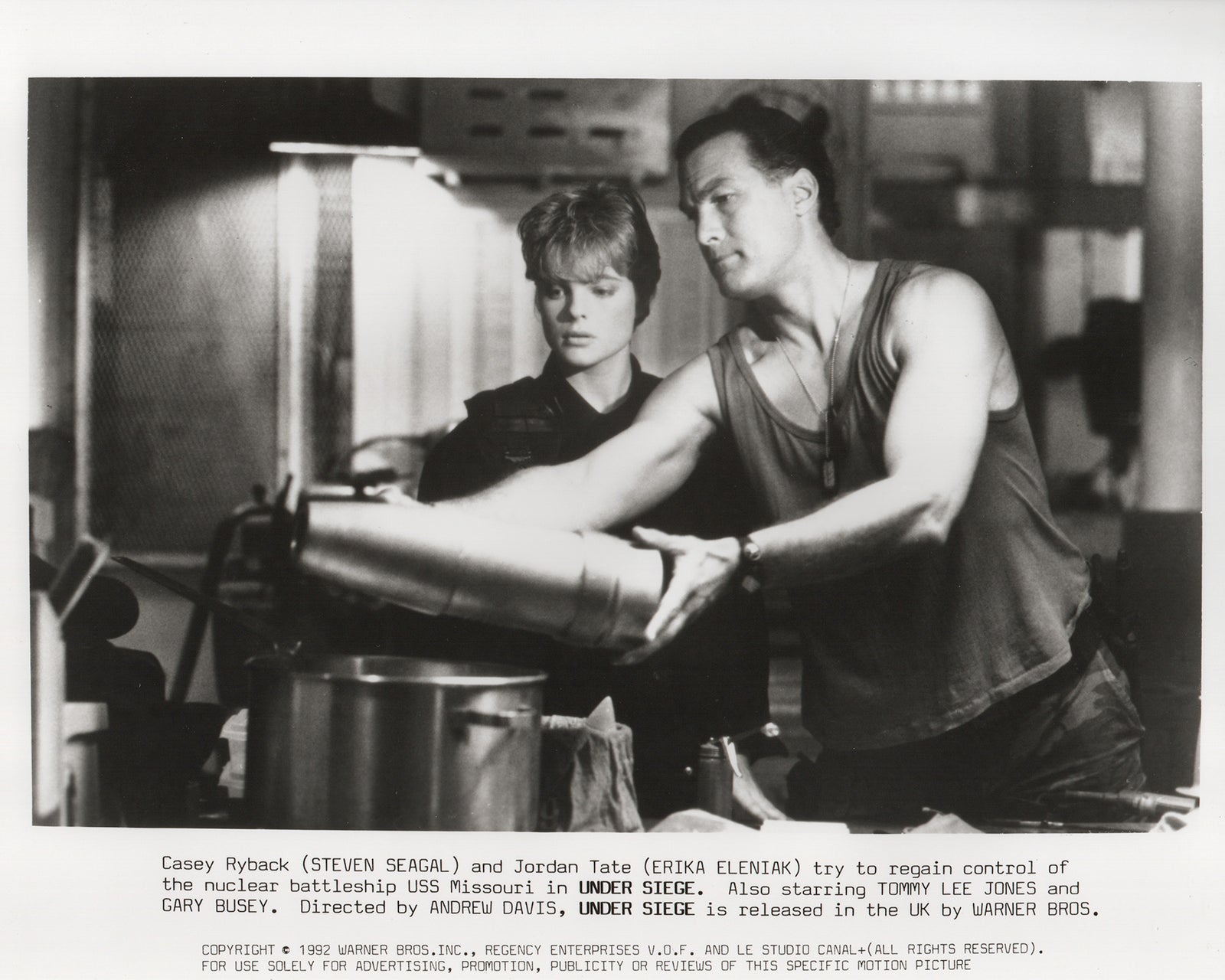 Under Siege 1992 Film Movie Press Publicity Still Framed