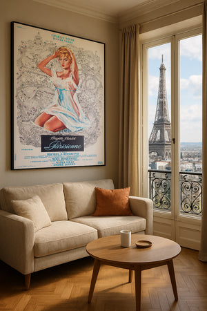 Une Parisienne 1957 French Grande Film Poster Rinaldo Geleng Fouteau Rene Ferracci