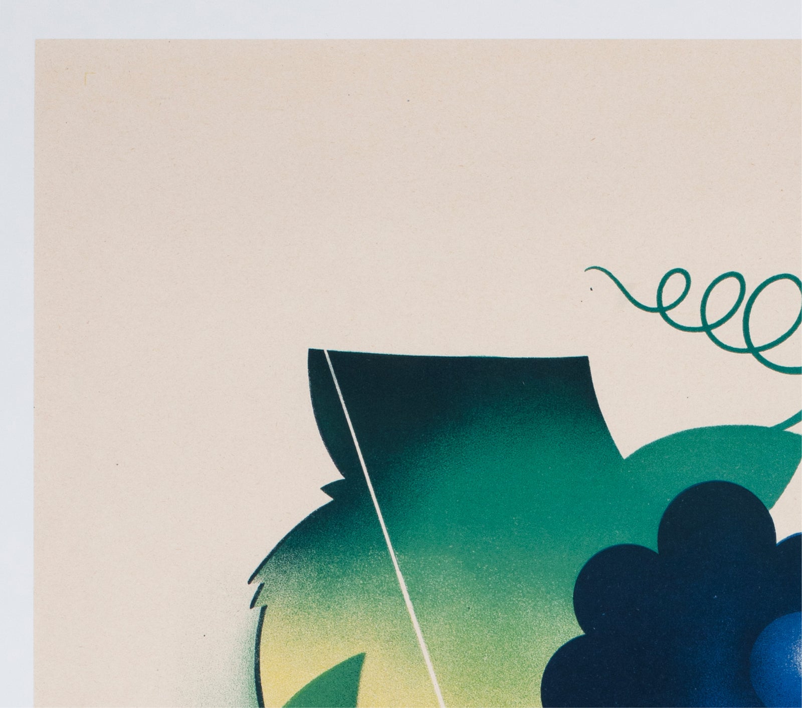 Verdets Ets Lambiotte Fres 1934 French Wine Advertising Poster Lajos Marton - detail