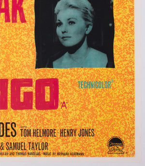 Vertigo 1958 UK Quad Film Movie Poster Hitchcock
