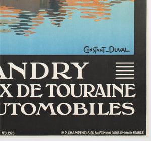 Villandry c1923 French Travel Advertising Poster Constant Duval - detail