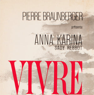 Vivre Sa Vie 1962 French Petite Film Movie Poster, Vaissier - detail