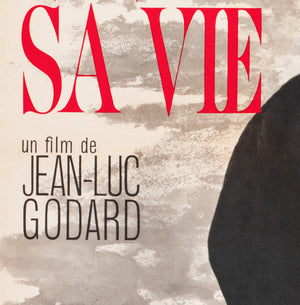 Vivre Sa Vie 1962 French Petite Film Movie Poster, Vaissier - detail