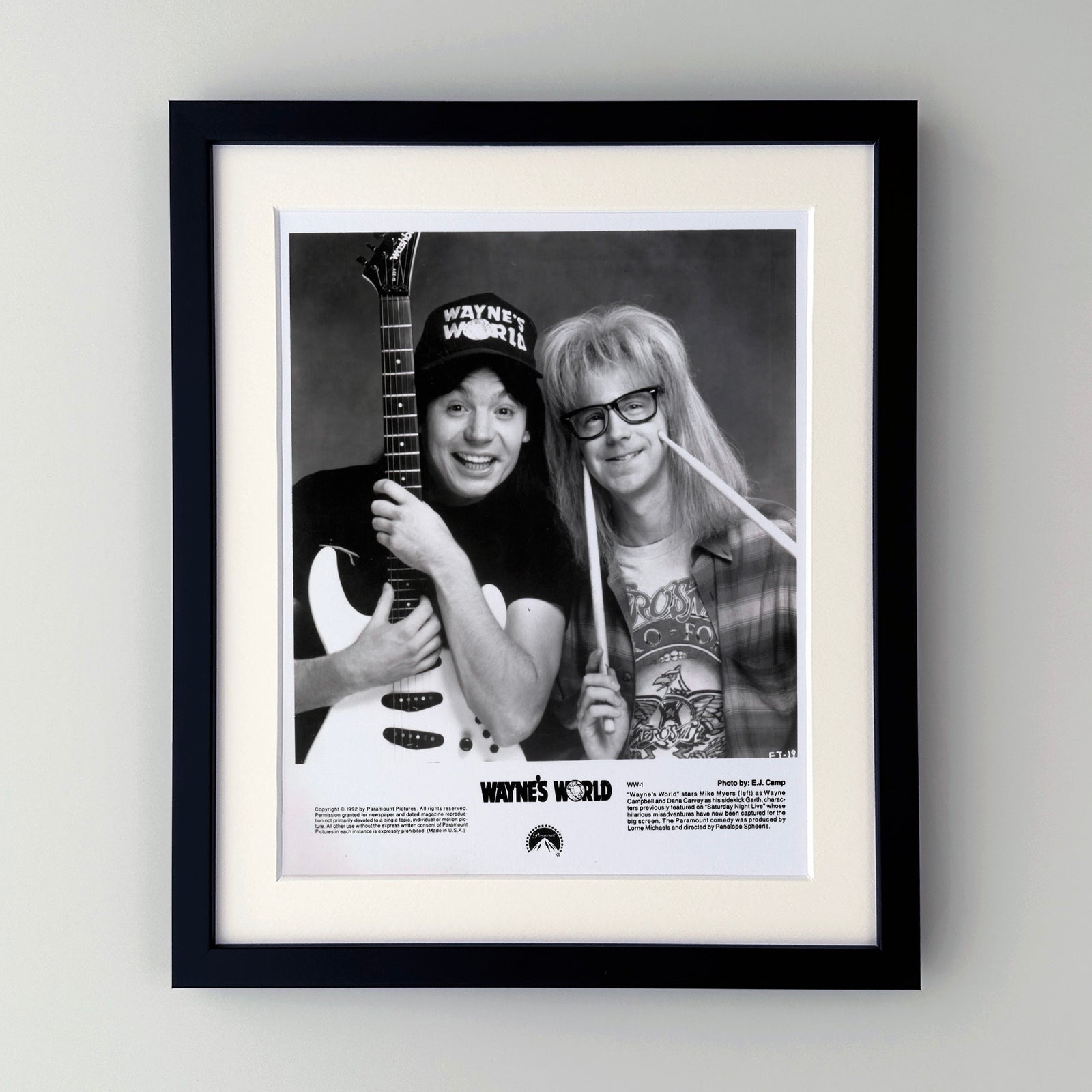 Waynes World 1992 Publicity Film Movie Press Still Framed
