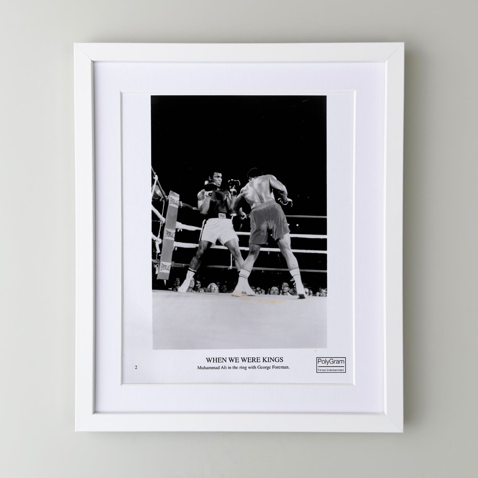 When We Were Kings 1996 Publicity Film Movie Press Still Framed