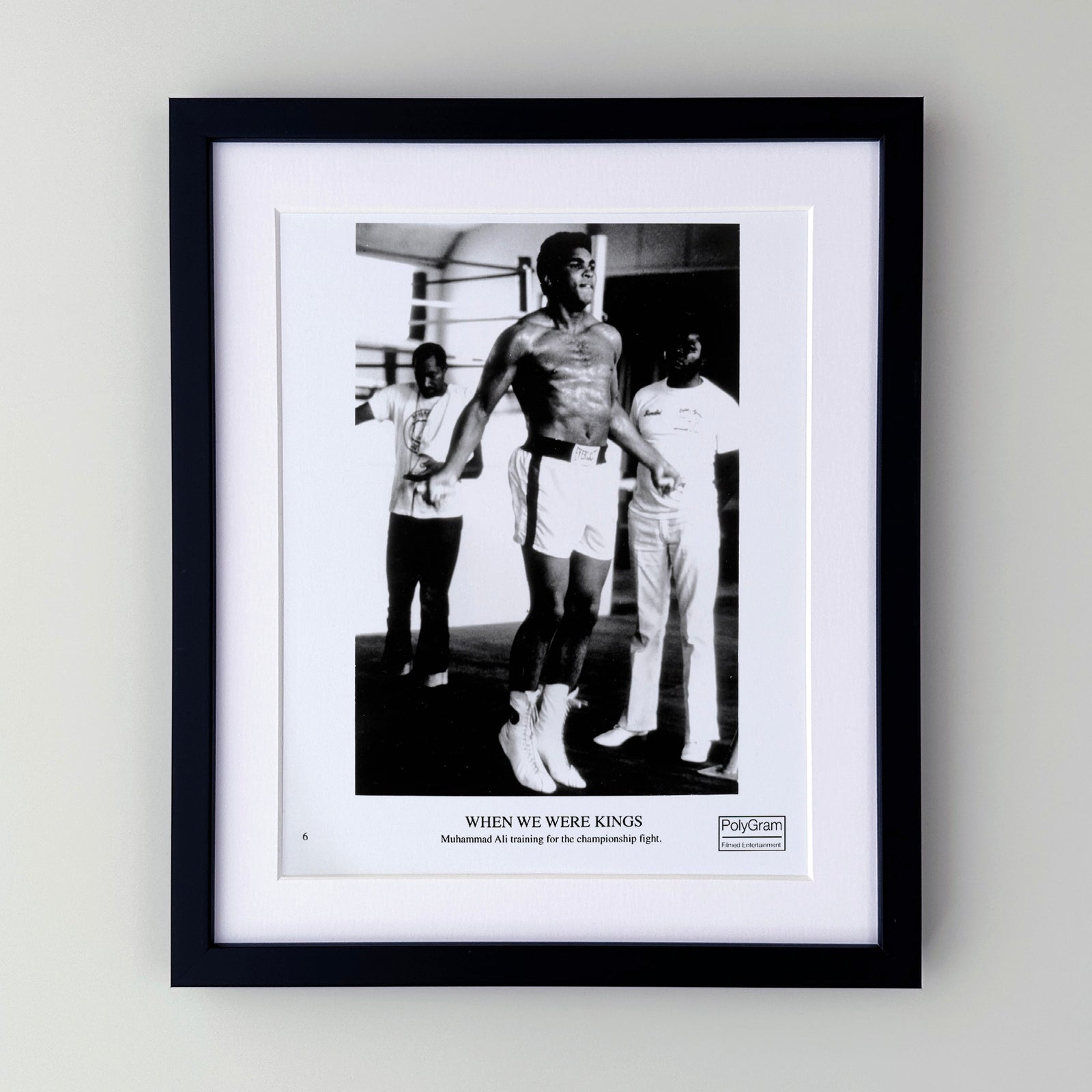 When We Were Kings 1996 Publicity Film Movie Press Still Framed