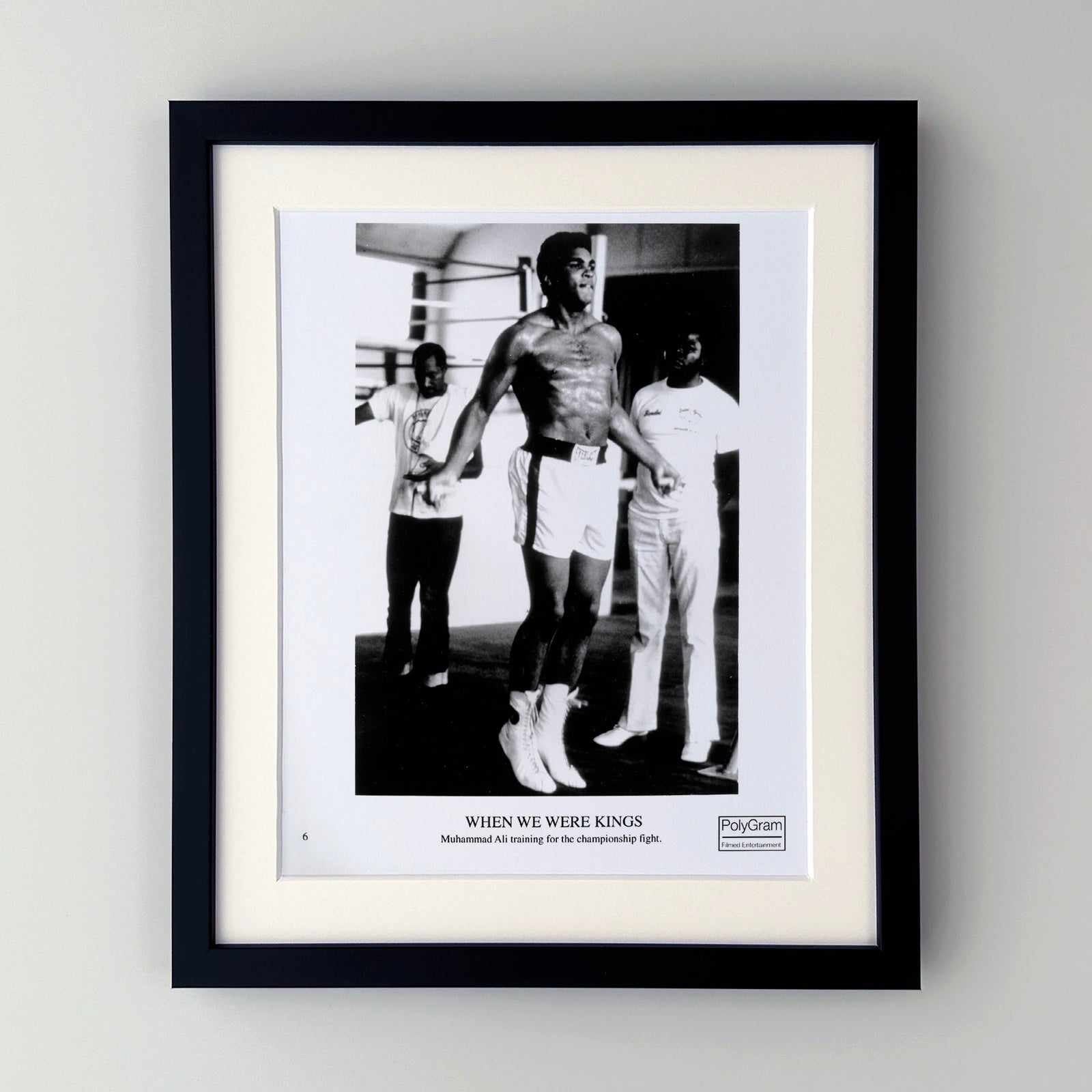When We Were Kings 1996 Publicity Film Movie Press Still Framed
