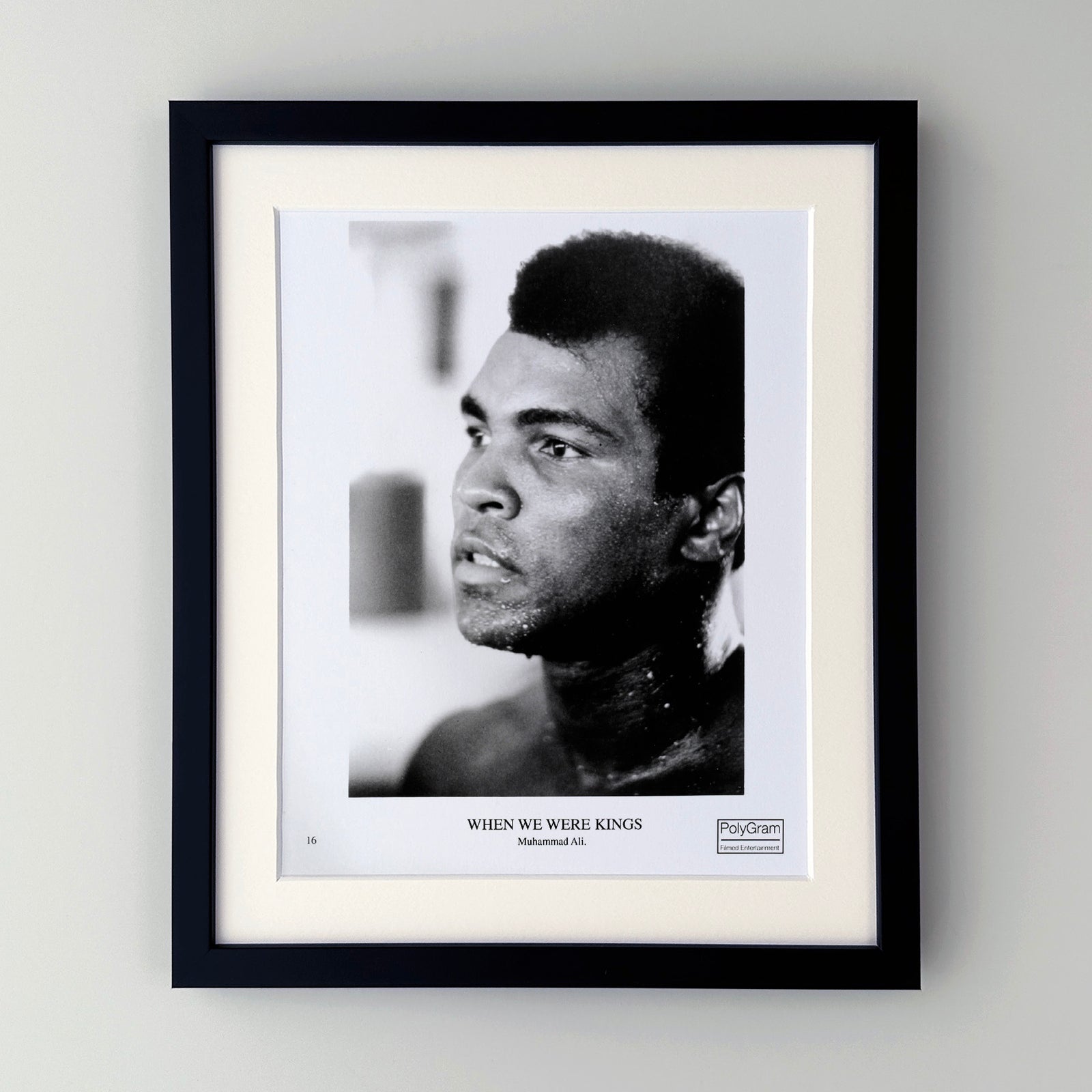 When We Were Kings 1996 Publicity Film Movie Press Still Framed