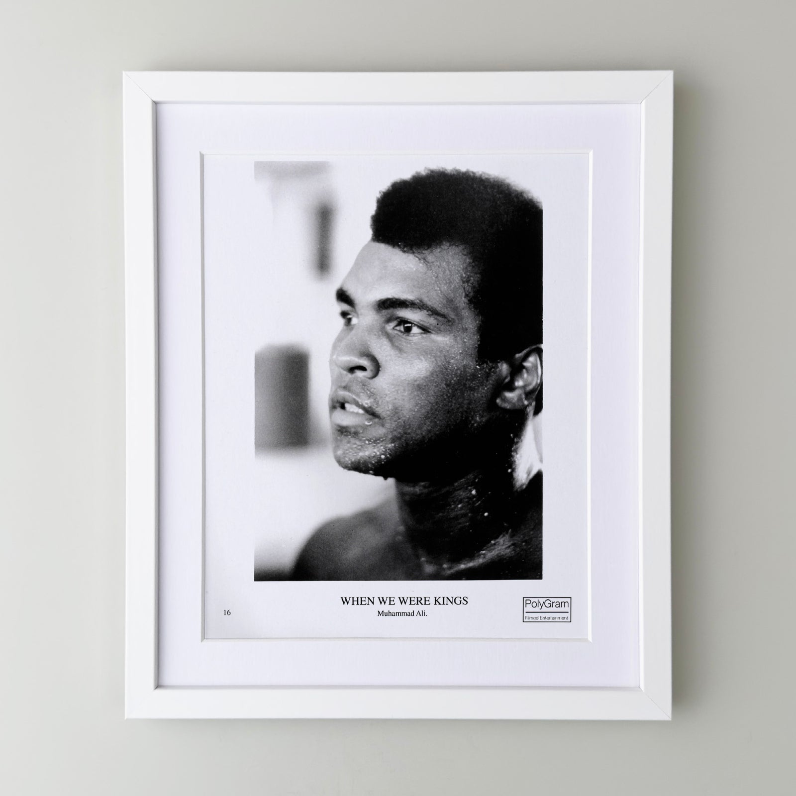 When We Were Kings 1996 Publicity Film Movie Press Still Framed