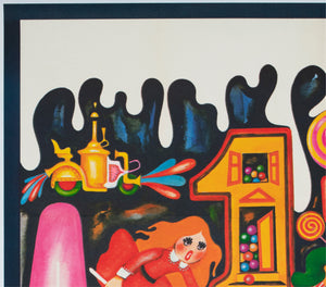 Willy Wonka and the Chocolate Factory 1971 French Grande Film Movie Poster, Bacha - detail