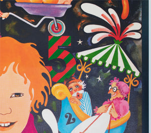Willy Wonka and the Chocolate Factory 1971 French Grande Film Movie Poster, Bacha - detail