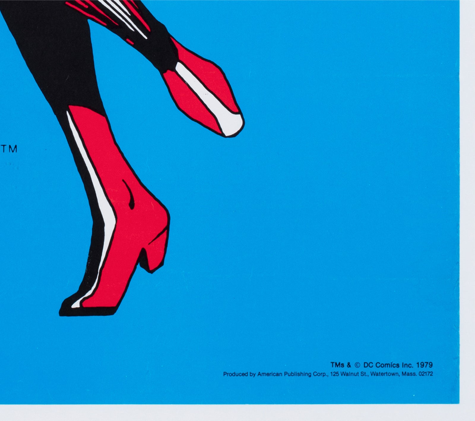 wonder woman 1979 dc comics poster - detail