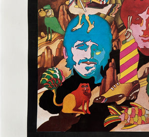 Yellow Submarine Italian 1970s 2 Foglio film movie poster, Beatles - detail