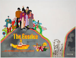 Yellow Submarine 1968 UK Quad Advance Film Poster Heinz Edelmann