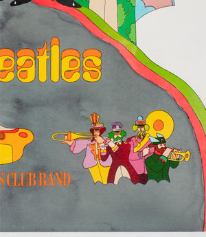 Yellow Submarine 1968 UK Quad Advance Film Poster Heinz Edelmann - detail