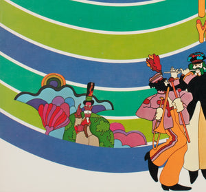 Yellow Submarine 1969 Japanese B2 Film Movie Poster - detail