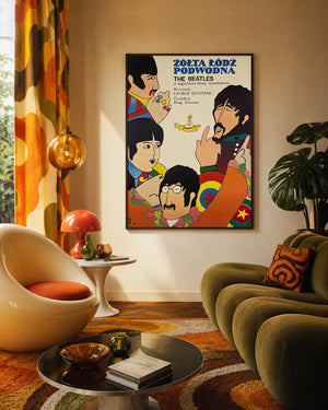 Yellow Submarine 1970 Polish A1 Film Poster Zygmunt Bobrowski