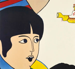 Yellow Submarine 1970 Polish A1 Film Poster Zygmunt Bobrowski - detail