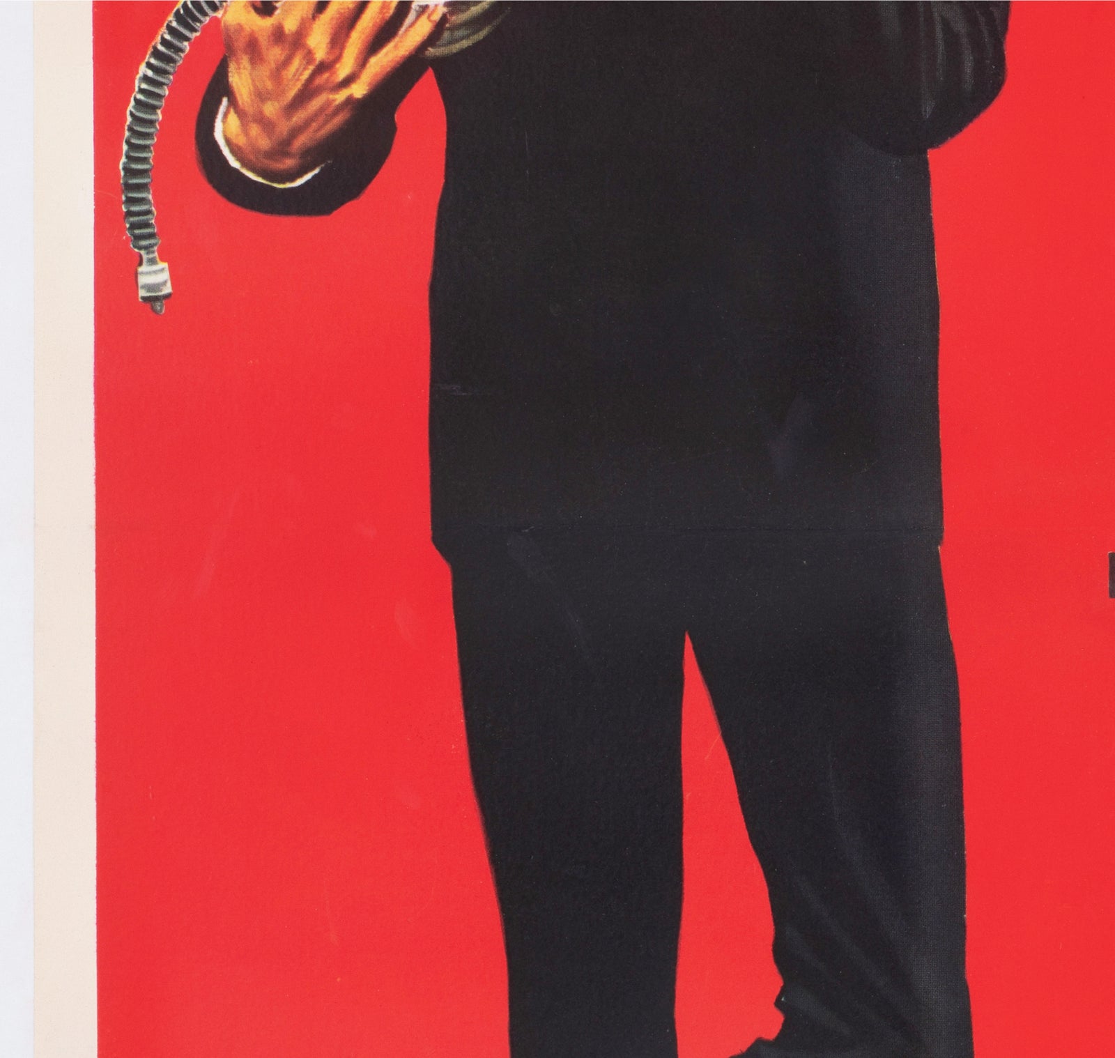 You Only Live Twice 1967 Italian 1 Sheet Film Movie Poster, Robert McGinnis James Bond - detail