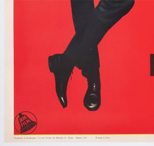 You Only Live Twice 1967 Italian 1 Sheet Film Movie Poster, Robert McGinnis James Bond - detail