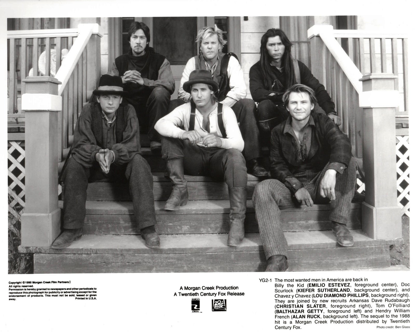 Young Guns 1988 Publicity Film Movie Press Still Framed