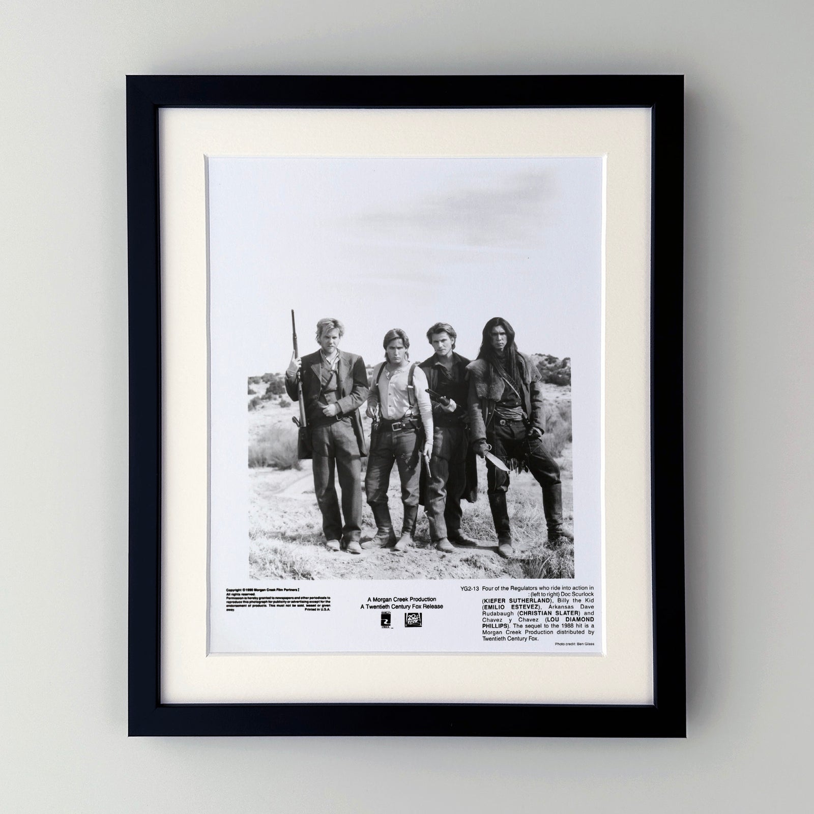 Young Guns 1988 Publicity Film Movie Press Still Framed