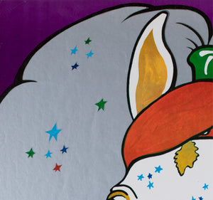 ZIRKUS Colourful Horse 1970s Polish Circus Poster, Szemelowski - detail