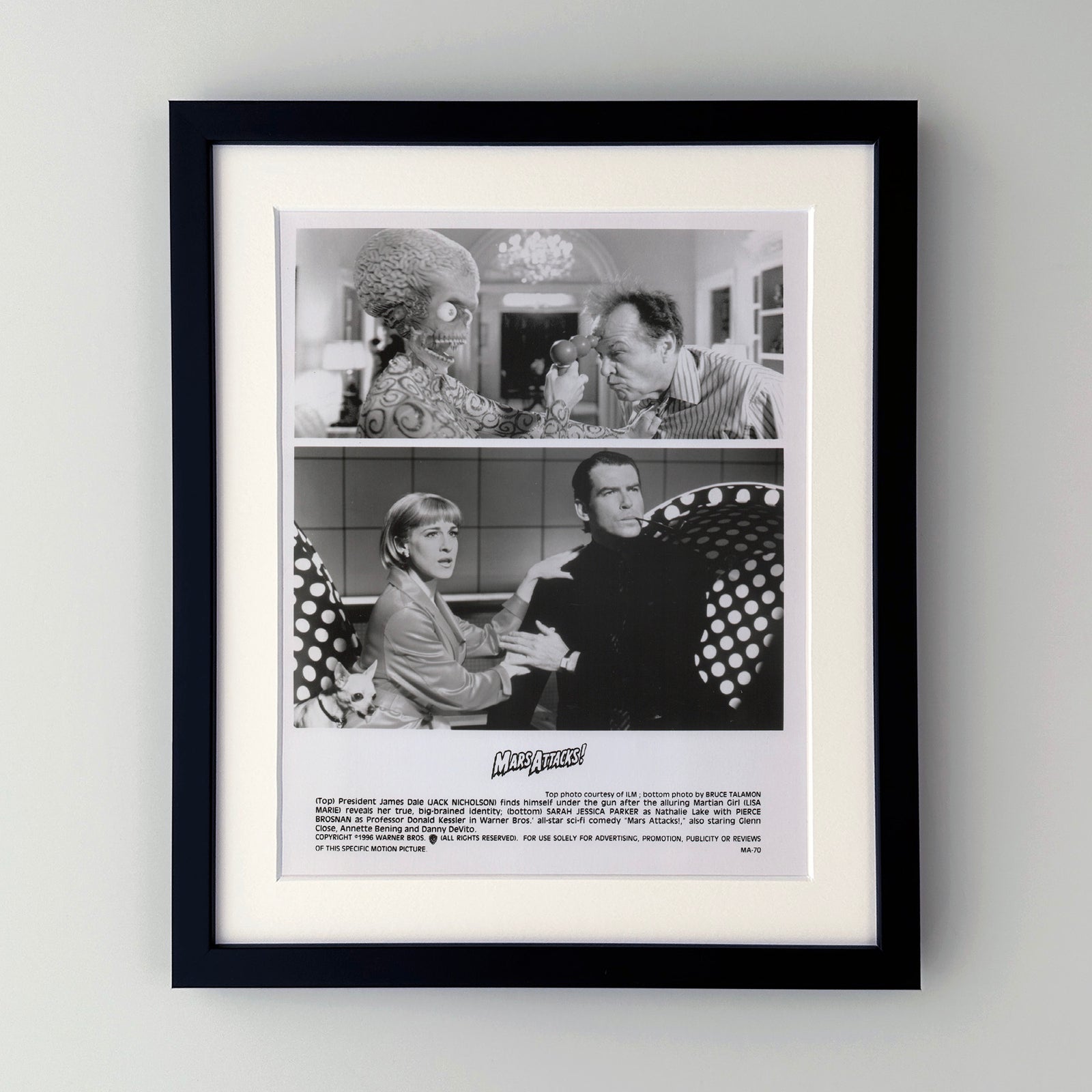 mars Attacks (1996) Film Movie Press Publicity Still Framed