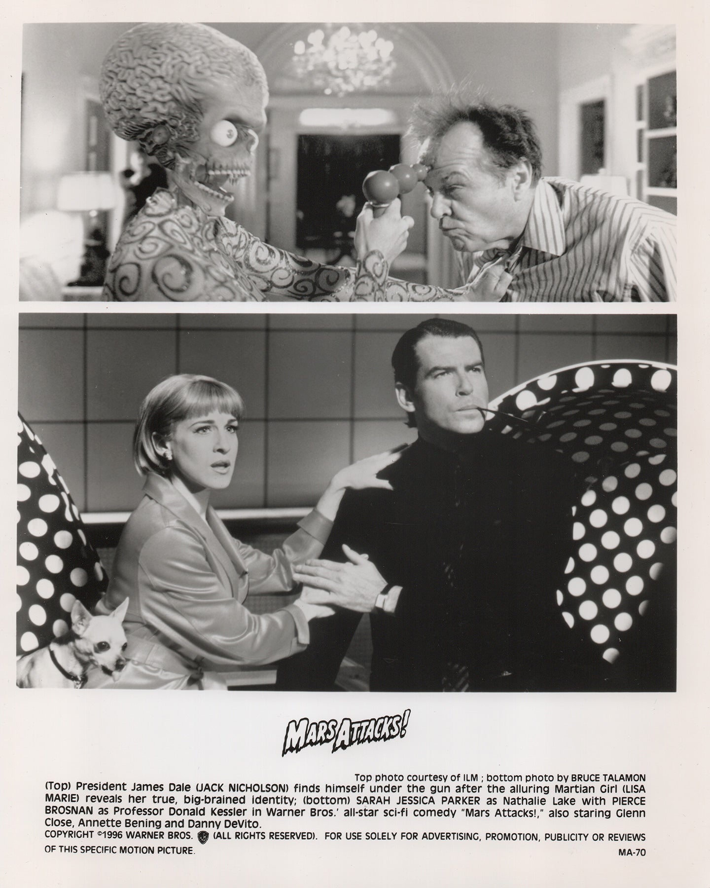 mars Attacks (1996) Film Movie Press Publicity Still Framed